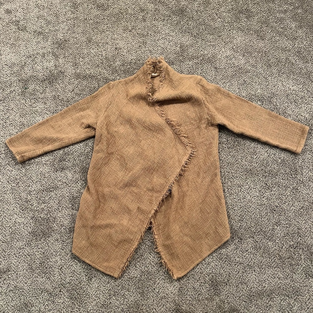 The Shanty Corporation Cardigan Knit Fringe Small